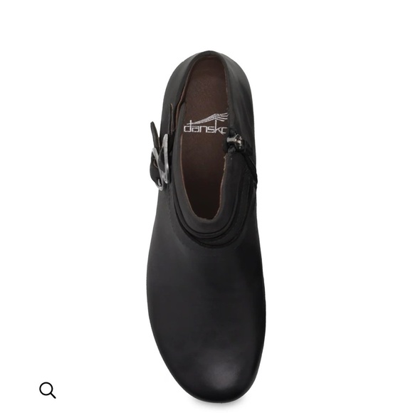 Dansko Black Ankle Booties with Buckle Detail - Picture 2 of 2